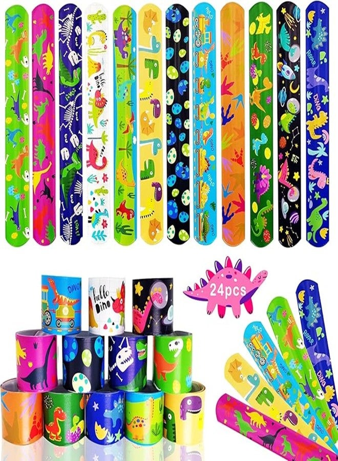 SILLYME 12pc slap bands for kids - Return Gifts Birthday Party For Kids - Best Birthday Return Gift For Kids 6-12 - return gift for kids age 6-10 10-12 (dinosaur theme 12pc) - Image 5